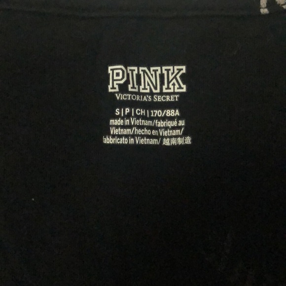 Victoria secret pink black tee - Picture 2 of 2